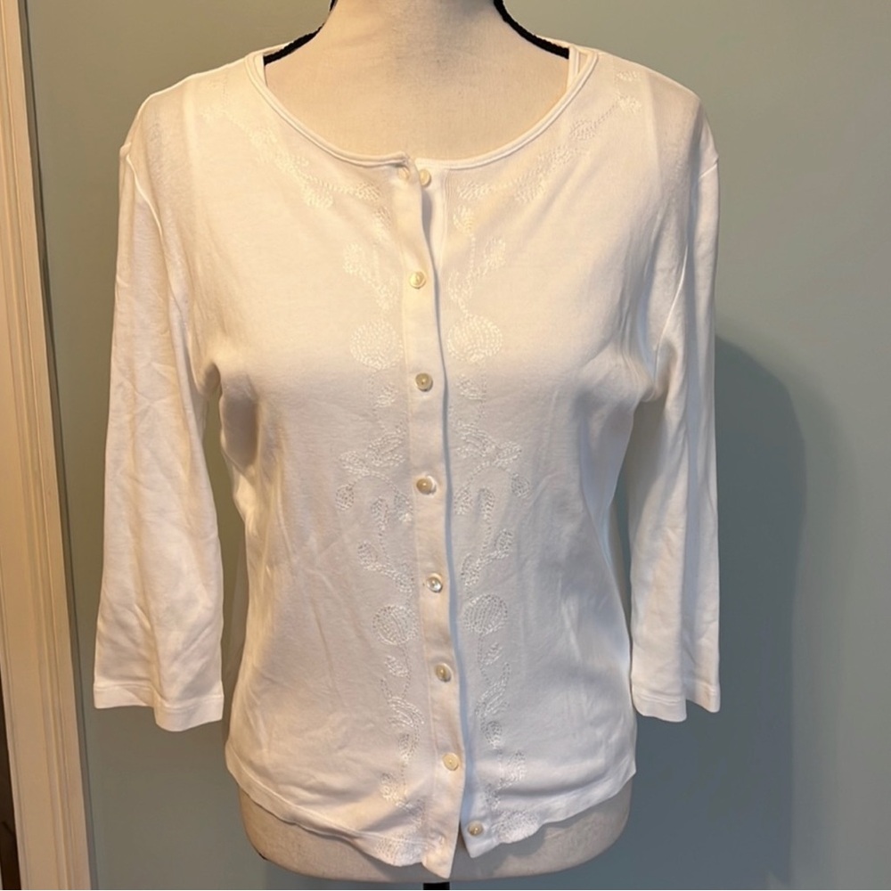 Talbots Cardigan Blouse & Cami Set
